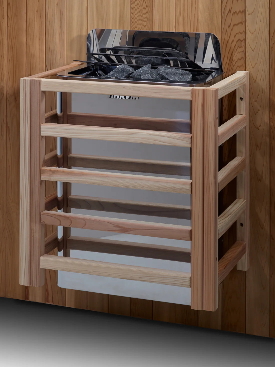 Golden Designs Savonlinna 3 Person Outdoor Traditional Sauna – Canadian Red Cedar Interior GDI-8503-01  3 person capacity