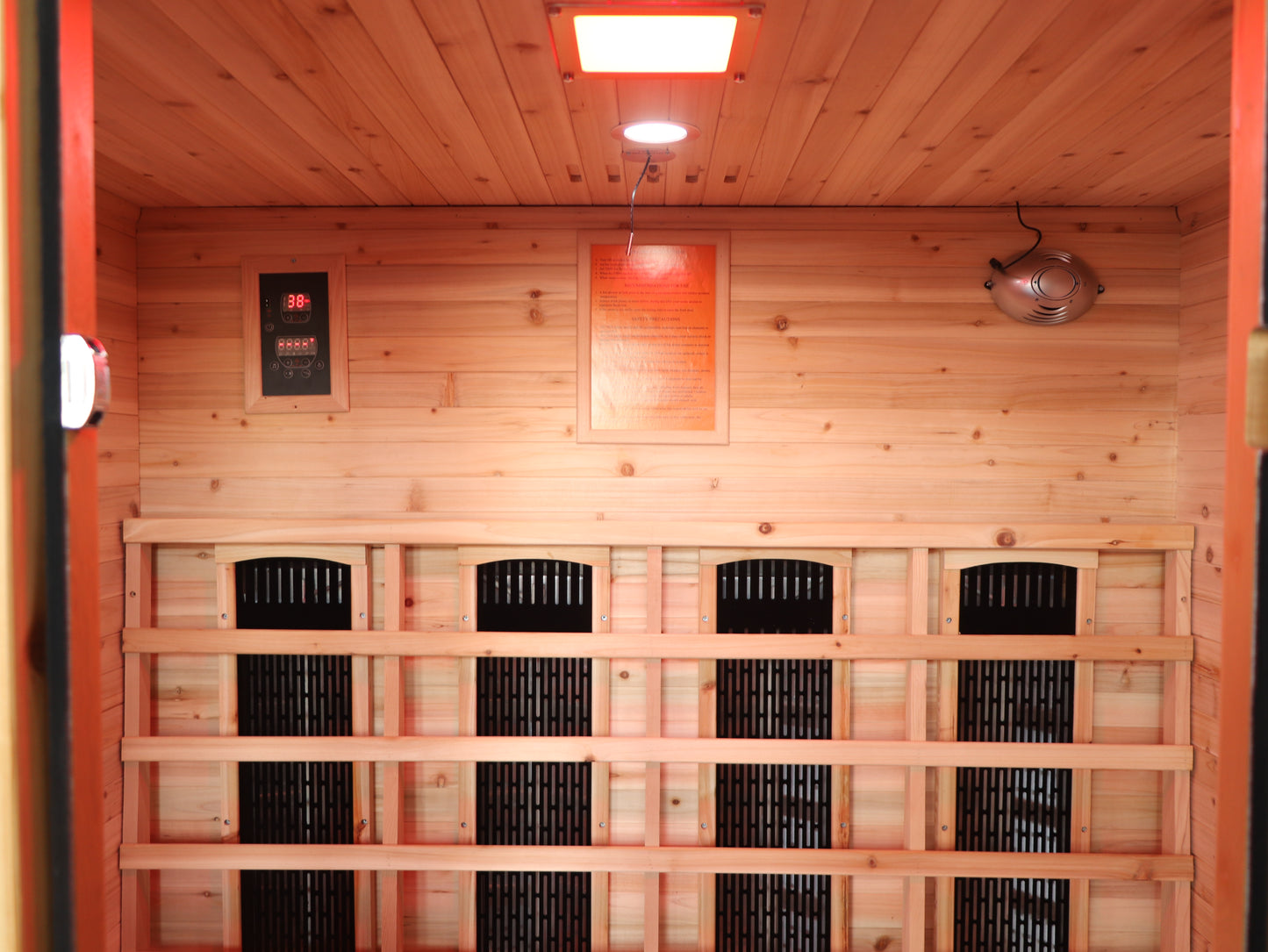 SunRay Grandby 3-Person Outdoor Infrared Sauna | Ceramic Heaters | Weatherproof