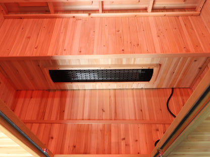 SunRay Grandby 3-Person Outdoor Infrared Sauna | Ceramic Heaters | Weatherproof