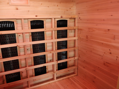 SunRay Grandby 3-Person Outdoor Infrared Sauna | Ceramic Heaters | Weatherproof