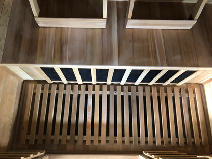 SunRay Savannah 3-Person Infrared Sauna | 7 Carbon Heaters | Canadian Red Cedar