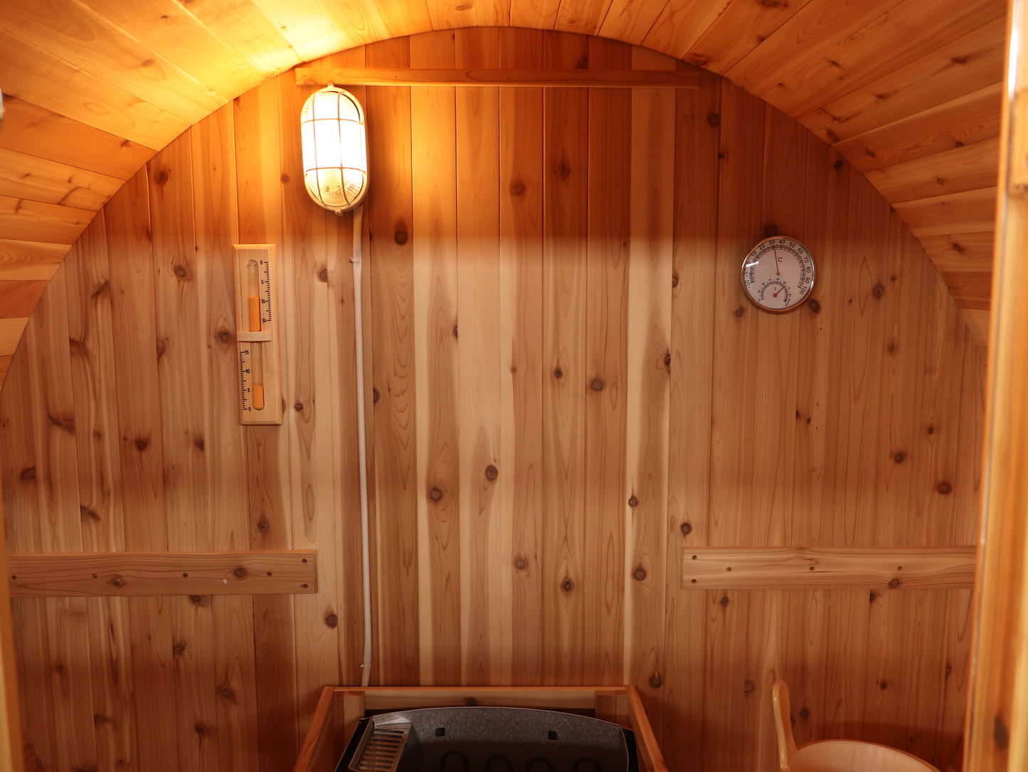 SunRay Solace 2-Person Traditional Barrel Sauna