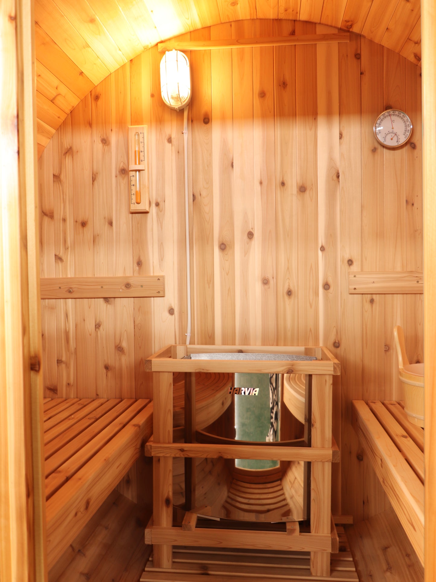 SunRay Solace 2-Person Traditional Barrel Sauna