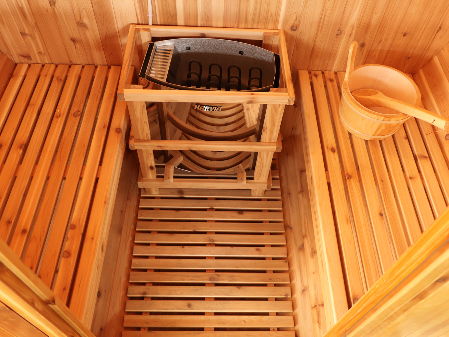 SunRay Solace 2-Person Traditional Barrel Sauna