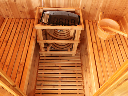 SunRay Solace 2-Person Traditional Barrel Sauna