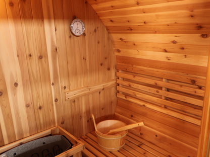 SunRay Solace 2-Person Traditional Barrel Sauna