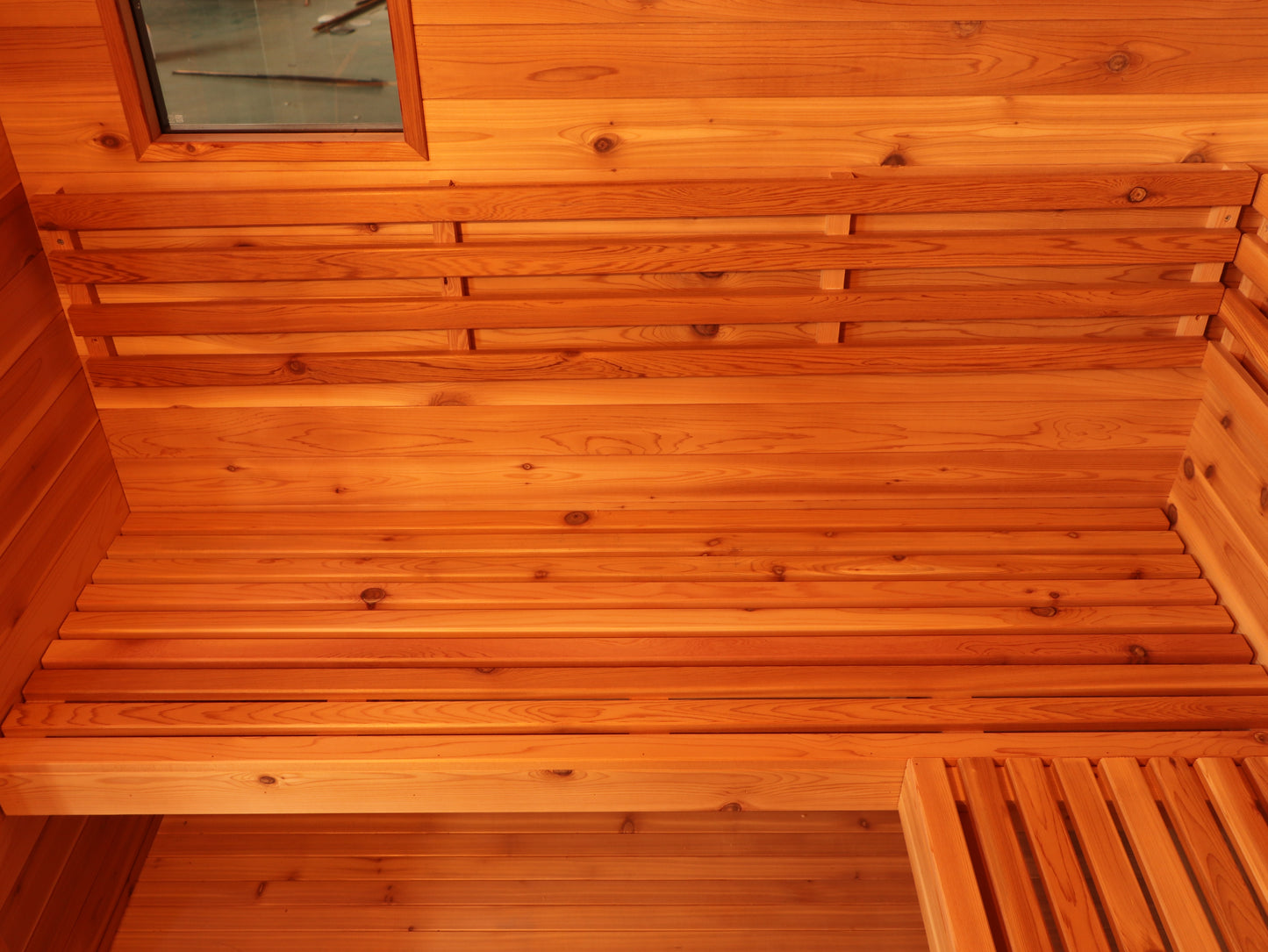 SunRay Denali 400D5 4-Person Outdoor Sauna | 6kW Harvia Heater | Red Cedar