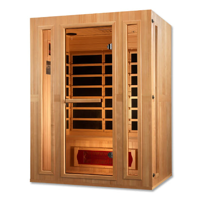 Maxxus Magellan 3-Person Low EMF FAR Infrared Sauna — Canadian Hemlock (MX-LS3-01)