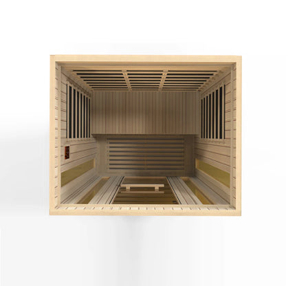 Maxxus Magellan 3-Person Low EMF FAR Infrared Sauna — Canadian Hemlock (MX-LS3-01)