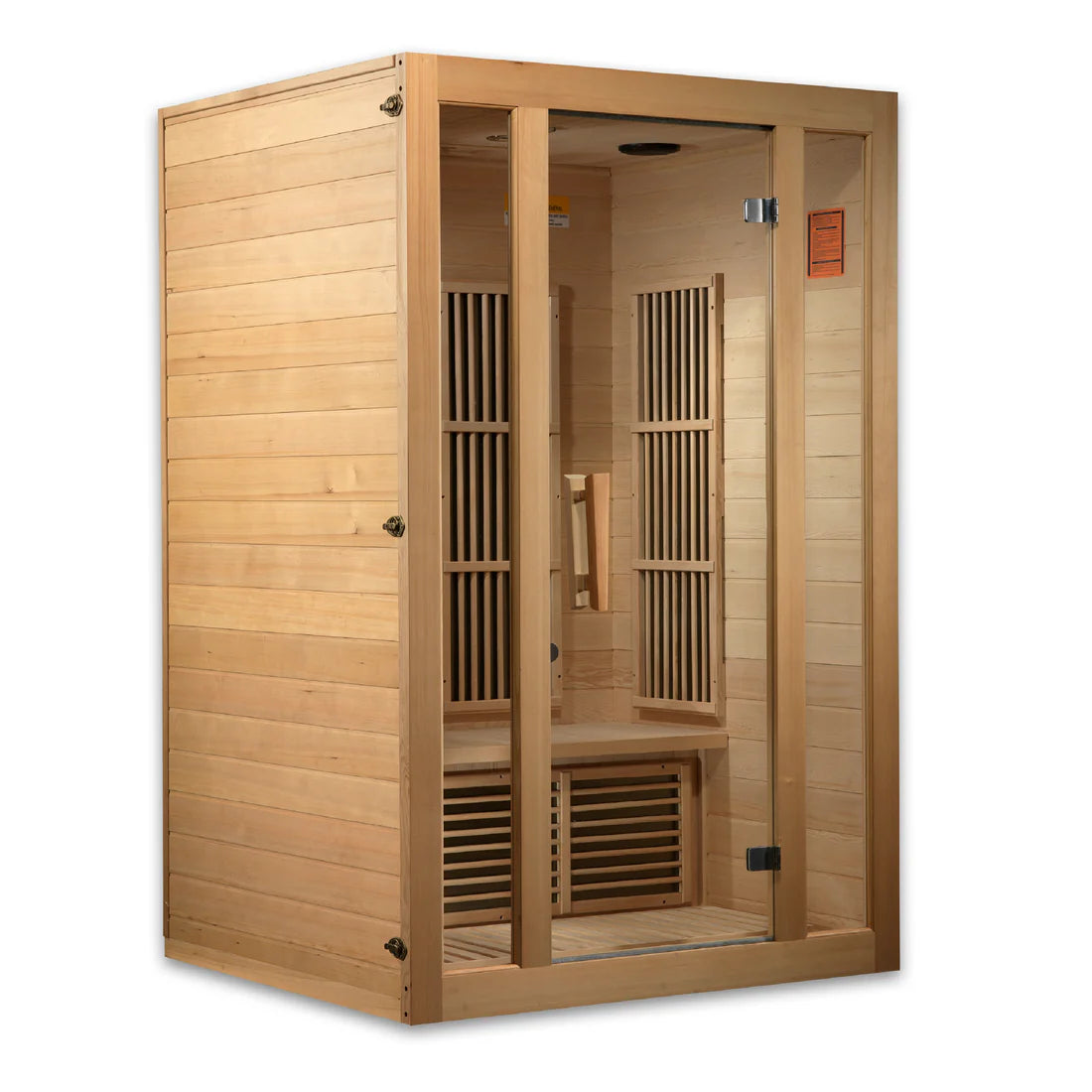 Maxxus Seattle 2-Person Near-Zero EMF FAR Infrared Sauna — Canadian Hemlock (MX-J206-01-ZF)