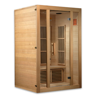 Maxxus Seattle 2-Person Near-Zero EMF FAR Infrared Sauna — Canadian Hemlock (MX-J206-01-ZF)