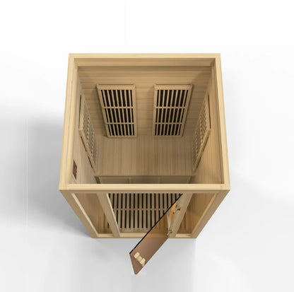 Maxxus Seattle 2-Person Low EMF FAR Infrared Sauna — Canadian Hemlock (MX-J206-01)