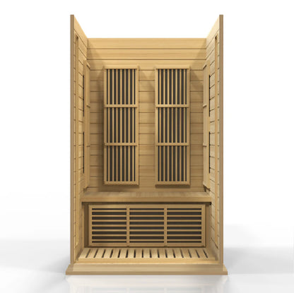 Maxxus Toulouse 2-Person Low EMF FAR Infrared Sauna — Canadian Hemlock (MX-K206-01)