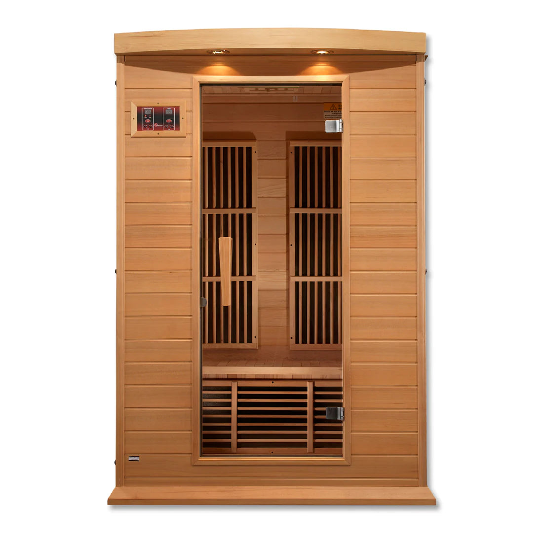 Maxxus Toulouse 2-Person Low EMF FAR Infrared Sauna — Canadian Hemlock (MX-K206-01)