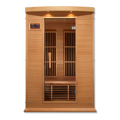 Maxxus Toulouse 2-Person Low EMF FAR Infrared Sauna — Canadian Hemlock (MX-K206-01)
