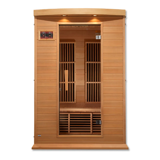 Maxxus Toulouse 2-Person Low EMF FAR Infrared Sauna — Canadian Hemlock (MX-K206-01)