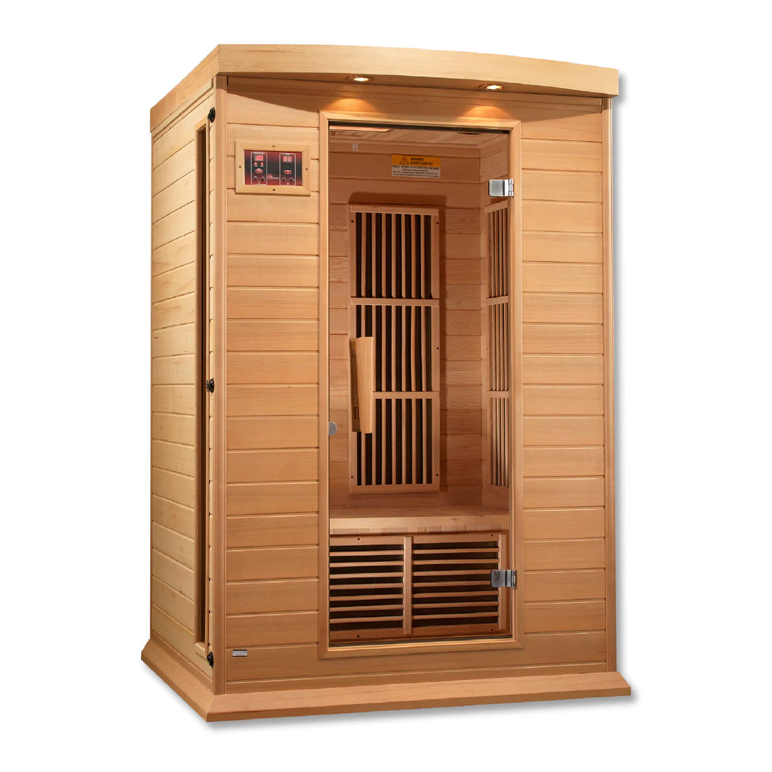 Maxxus Toulouse 2-Person Low EMF FAR Infrared Sauna — Canadian Hemlock (MX-K206-01)
