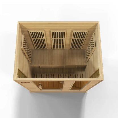 Maxxus Montilemar 3-Person Low EMF FAR Infrared Sauna — Canadian Hemlock (MX-K306-01)