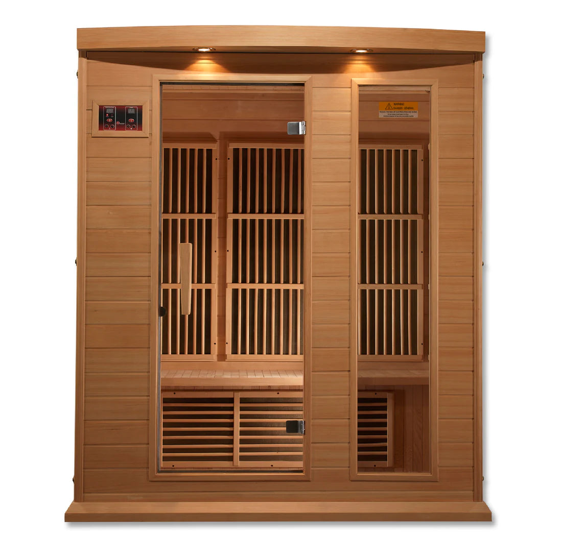 Maxxus Montilemar 3-Person Low EMF FAR Infrared Sauna — Canadian Hemlock (MX-K306-01)