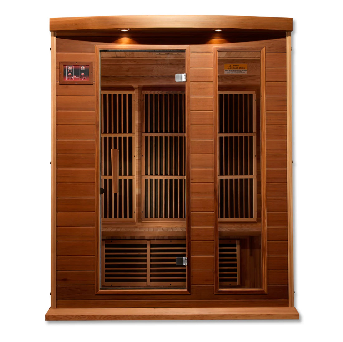 Maxxus Montilemar 3-Person Near-Zero EMF FAR Infrared Sauna — Canadian Hemlock (MX-K306-01-ZF)