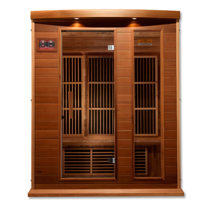 Maxxus Montilemar 3-Person Near-Zero EMF FAR Infrared Sauna — Canadian Hemlock (MX-K306-01-ZF)