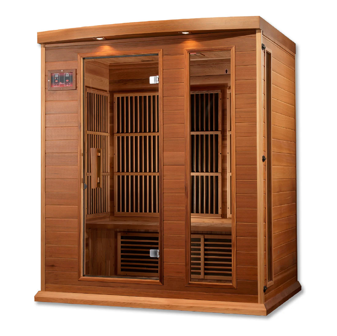 Maxxus Montilemar 3-Person Near-Zero EMF FAR Infrared Sauna — Canadian Hemlock (MX-K306-01-ZF)
