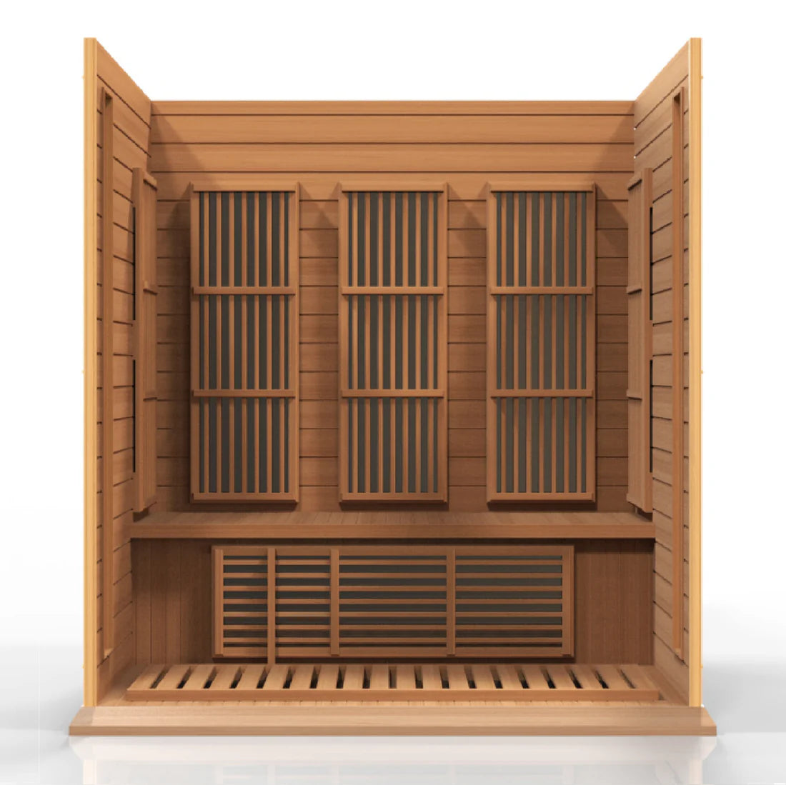 Maxxus Montilemar 3-Person Near-Zero EMF FAR Infrared Sauna — Canadian Hemlock (MX-K306-01-ZF)