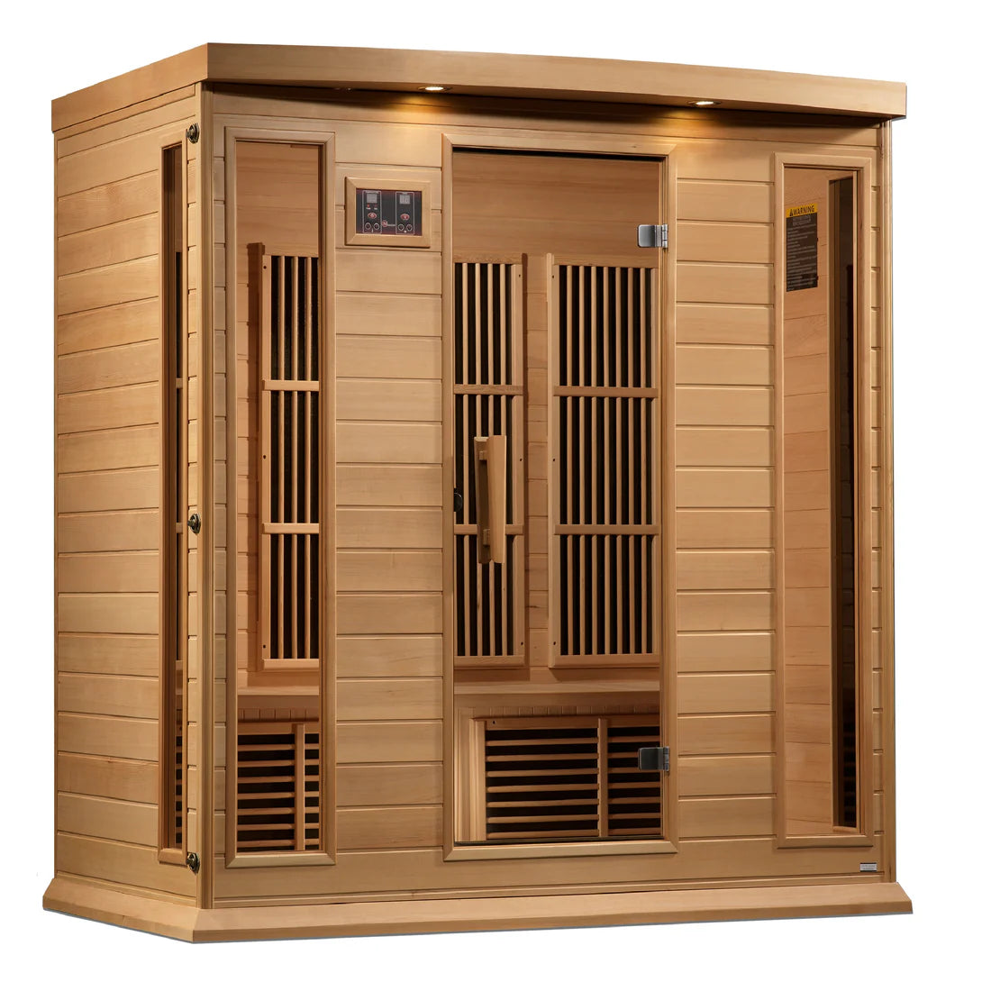 Maxxus Chaumont 4-Person Near-Zero EMF FAR Infrared Sauna — Canadian Hemlock (MX-K406-01-ZF)