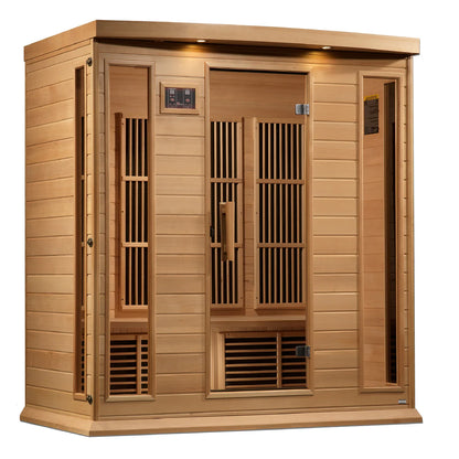 Maxxus Chaumont 4-Person Near-Zero EMF FAR Infrared Sauna — Canadian Hemlock (MX-K406-01-ZF)