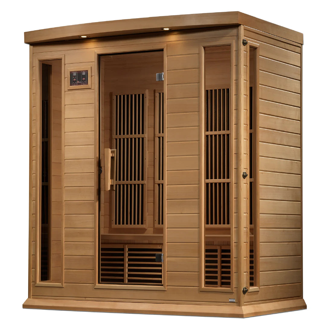 Maxxus Chaumont 4-Person Near-Zero EMF FAR Infrared Sauna — Canadian Hemlock (MX-K406-01-ZF)