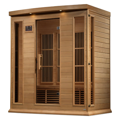 Maxxus Chaumont 4-Person Near-Zero EMF FAR Infrared Sauna — Canadian Hemlock (MX-K406-01-ZF)