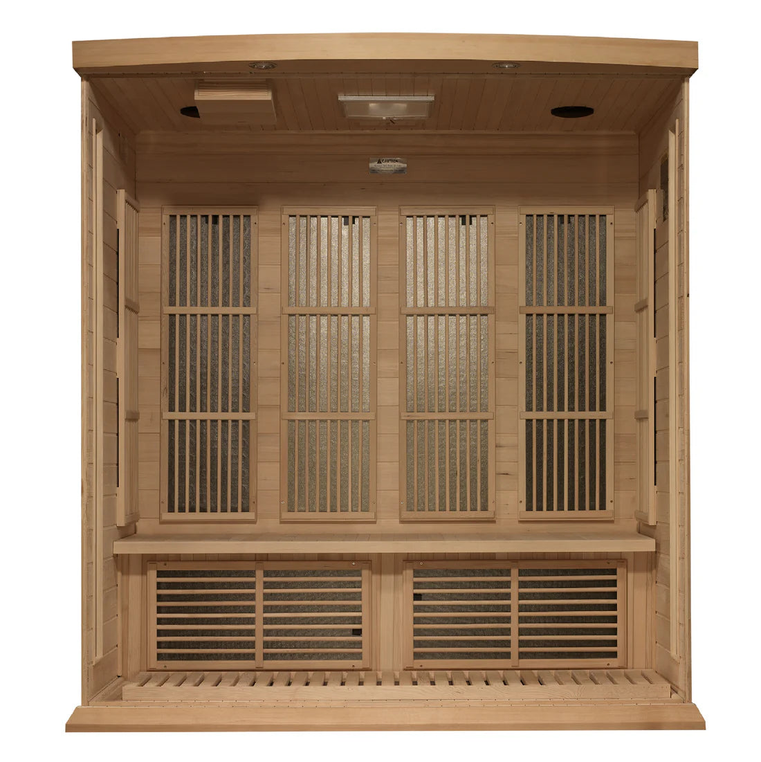 Maxxus Chaumont 4-Person Near-Zero EMF FAR Infrared Sauna — Canadian Hemlock (MX-K406-01-ZF)