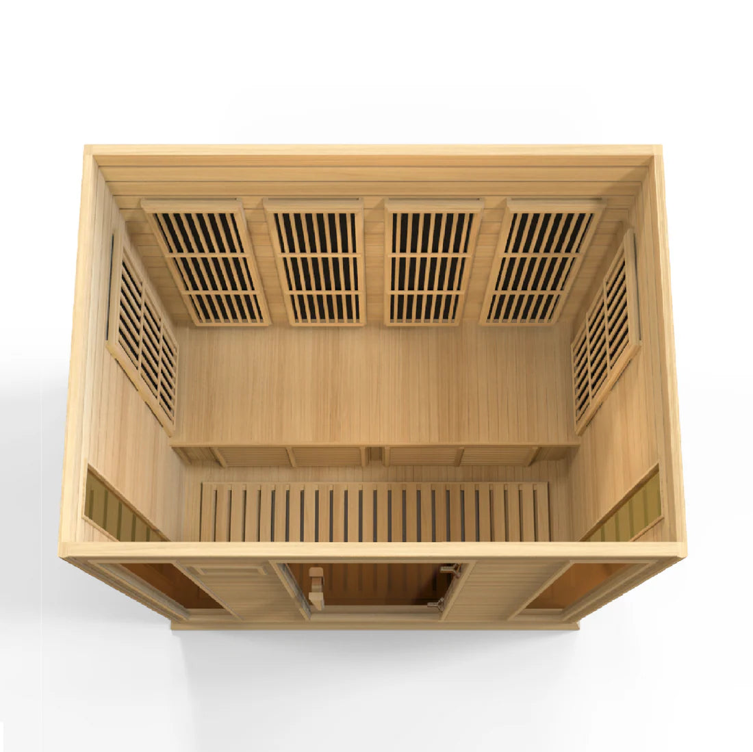 Maxxus Chaumont 4-Person Low EMF FAR Infrared Sauna — Canadian Hemlock (MX-K406-01)