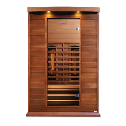 Maxxus Toulouse 2-Person Near-Zero EMF Full-Spectrum Infrared Sauna — Canadian Red Cedar (MX-M206-01-FS CED)