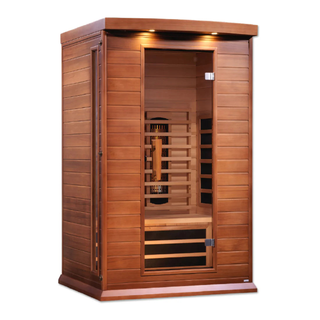 Maxxus Toulouse 2-Person Near-Zero EMF Full-Spectrum Infrared Sauna — Canadian Red Cedar (MX-M206-01-FS CED)