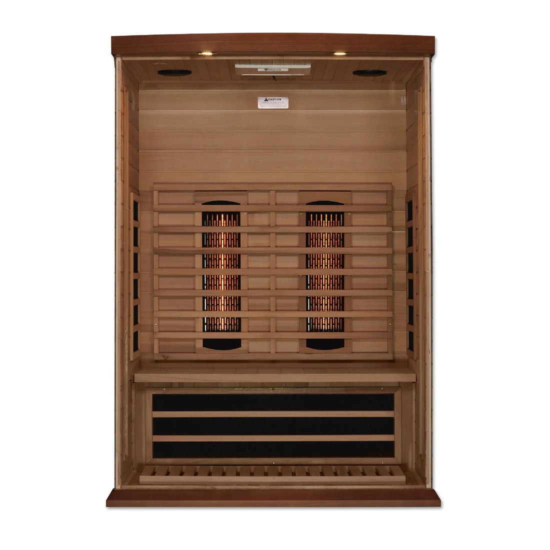 Maxxus Toulouse 2-Person Near-Zero EMF Full-Spectrum Infrared Sauna — Canadian Red Cedar (MX-M206-01-FS CED)