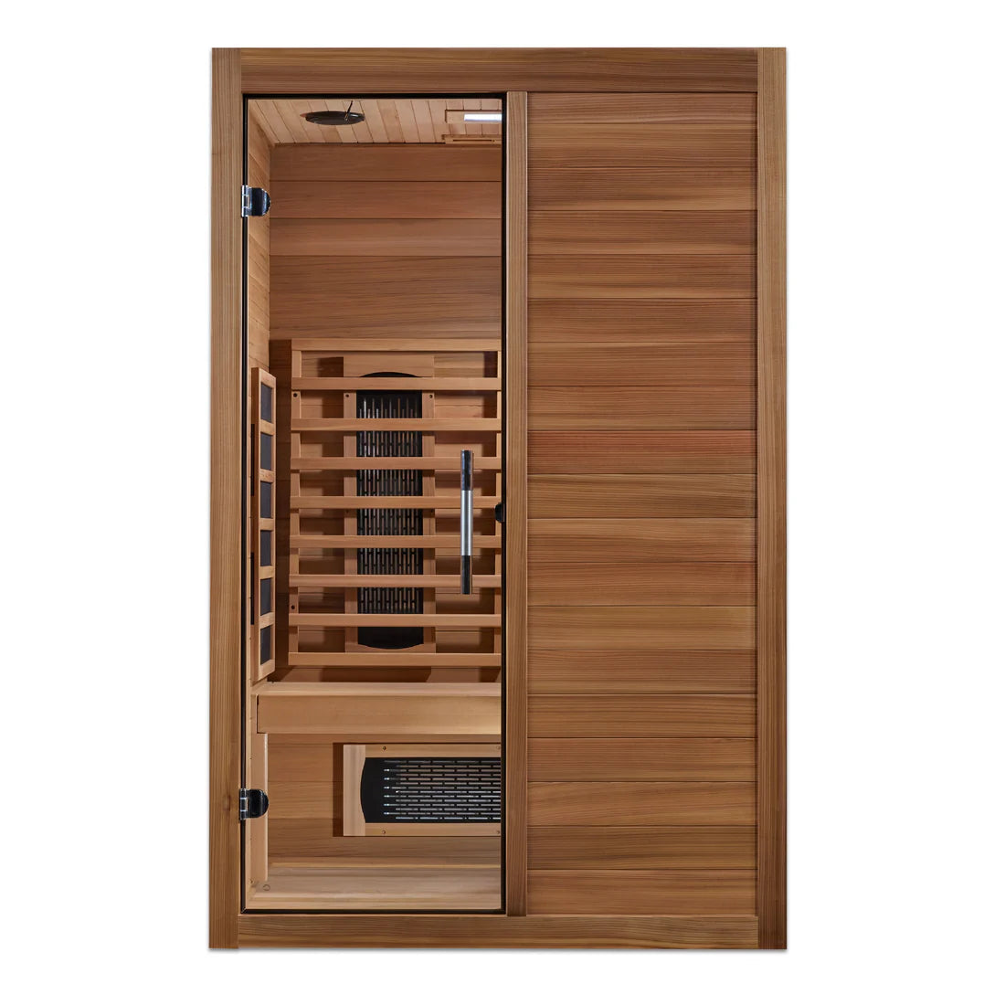 Maxxus Oasis 2-Person Near-Zero EMF Full-Spectrum Infrared Sauna — Canadian Hemlock (MX-S206-01-FS-PC)
