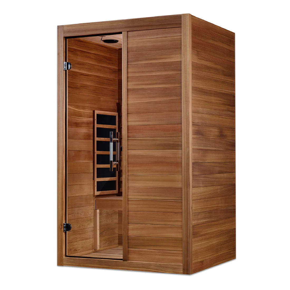 Maxxus Oasis 2-Person Near-Zero EMF Full-Spectrum Infrared Sauna — Canadian Hemlock (MX-S206-01-FS-PC)