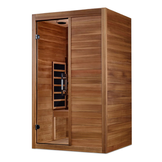 Maxxus Oasis 2-Person Near-Zero EMF Full-Spectrum Infrared Sauna — Canadian Hemlock (MX-S206-01-FS-PC)