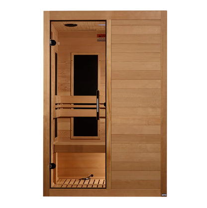 Maxxus Oasis 2-Person Low EMF FAR Infrared Sauna — Canadian Hemlock (MX-S206-01)