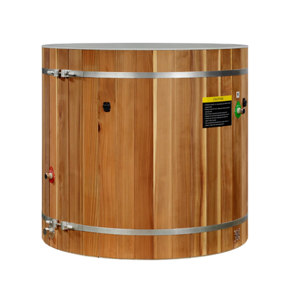 DCT-B-042-PLPC TUB ONLY | Dynamic Cold Therapy Cedar Barrel Spa – Plastic Tub