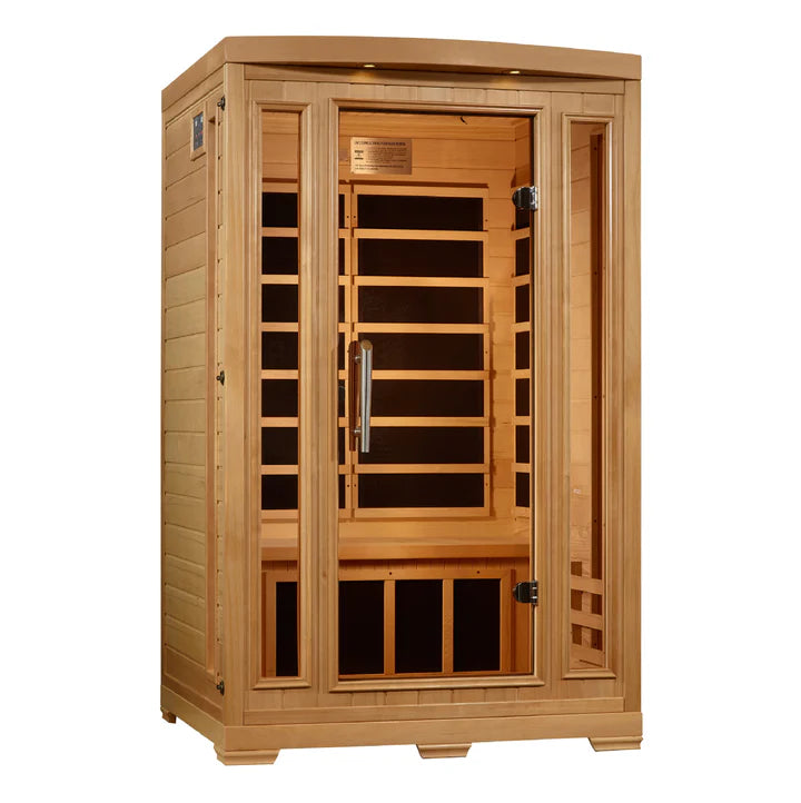 Pro 6 Amanda Elite 2-Person Near-Zero EMF FAR Infrared Sauna — Bronze Privacy Glass (P6-H206-02)