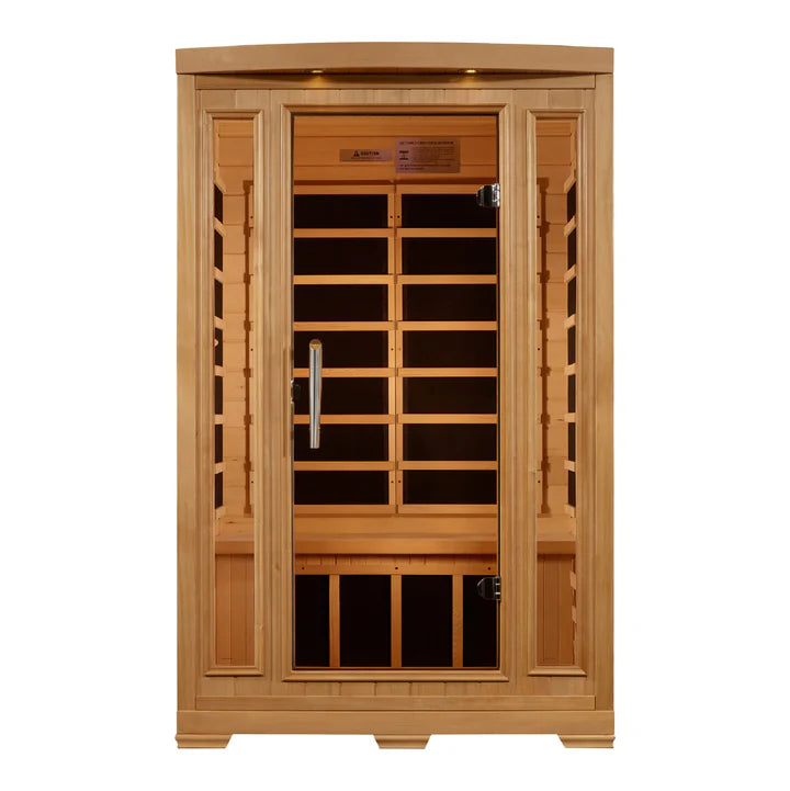 Pro 6 Amanda Elite 2-Person Near-Zero EMF FAR Infrared Sauna — Bronze Privacy Glass (P6-H206-02)