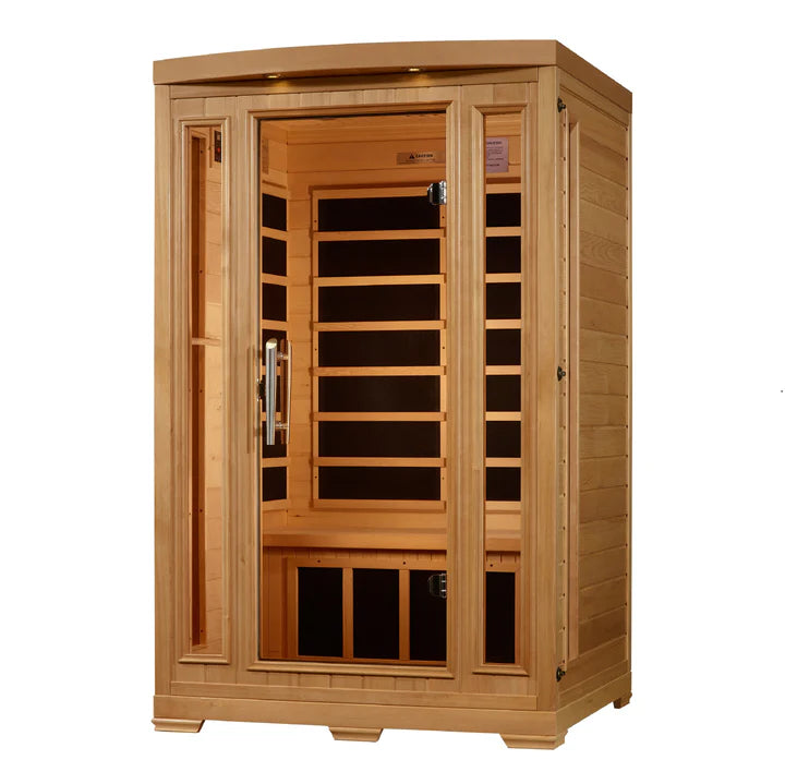 Pro 6 Amanda Elite 2-Person Near-Zero EMF FAR Infrared Sauna — Bronze Privacy Glass (P6-H206-02)