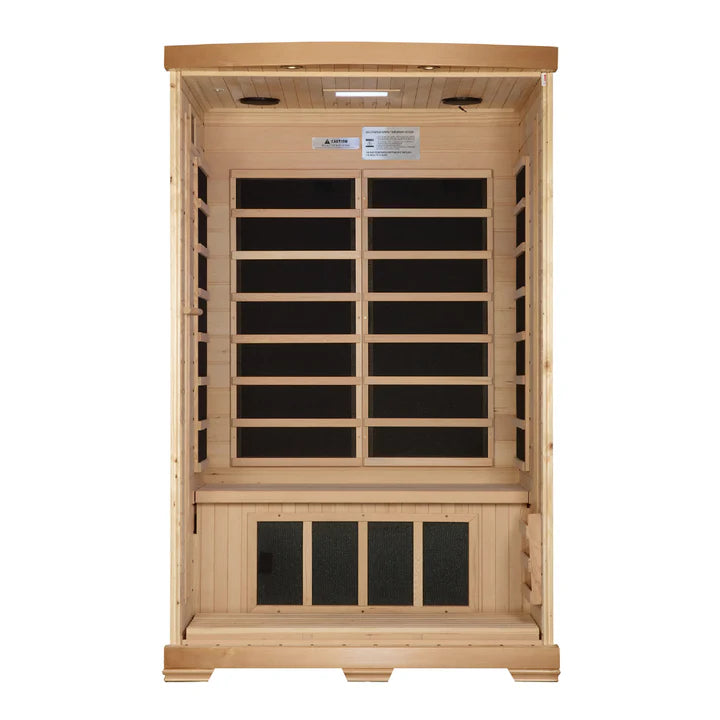 Pro 6 Amanda Elite 2-Person Near-Zero EMF FAR Infrared Sauna — Bronze Privacy Glass (P6-H206-02)