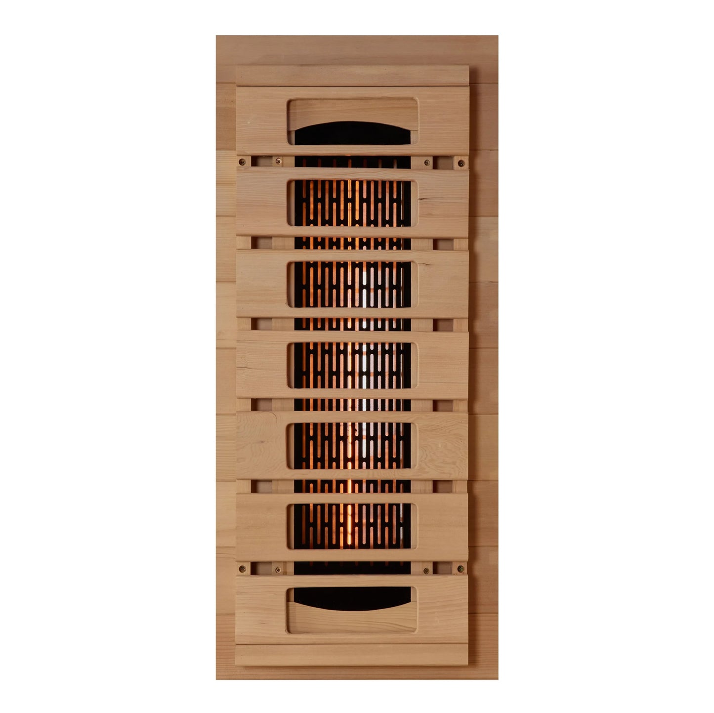 Golden Designs Aurora 1-Person Near-Zero EMF Full-Spectrum Infrared Sauna — Canadian Hemlock (GDI-8010-03)