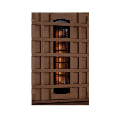Golden Designs Aurora 1-Person Near-Zero EMF Full-Spectrum Infrared Sauna — Canadian Hemlock (GDI-8010-03)