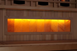 Golden Designs Big Bang 3-Person Corner Full-Spectrum Near-Zero EMF Infrared Sauna — Himalayan Salt Integrated (GDI-8035-03)