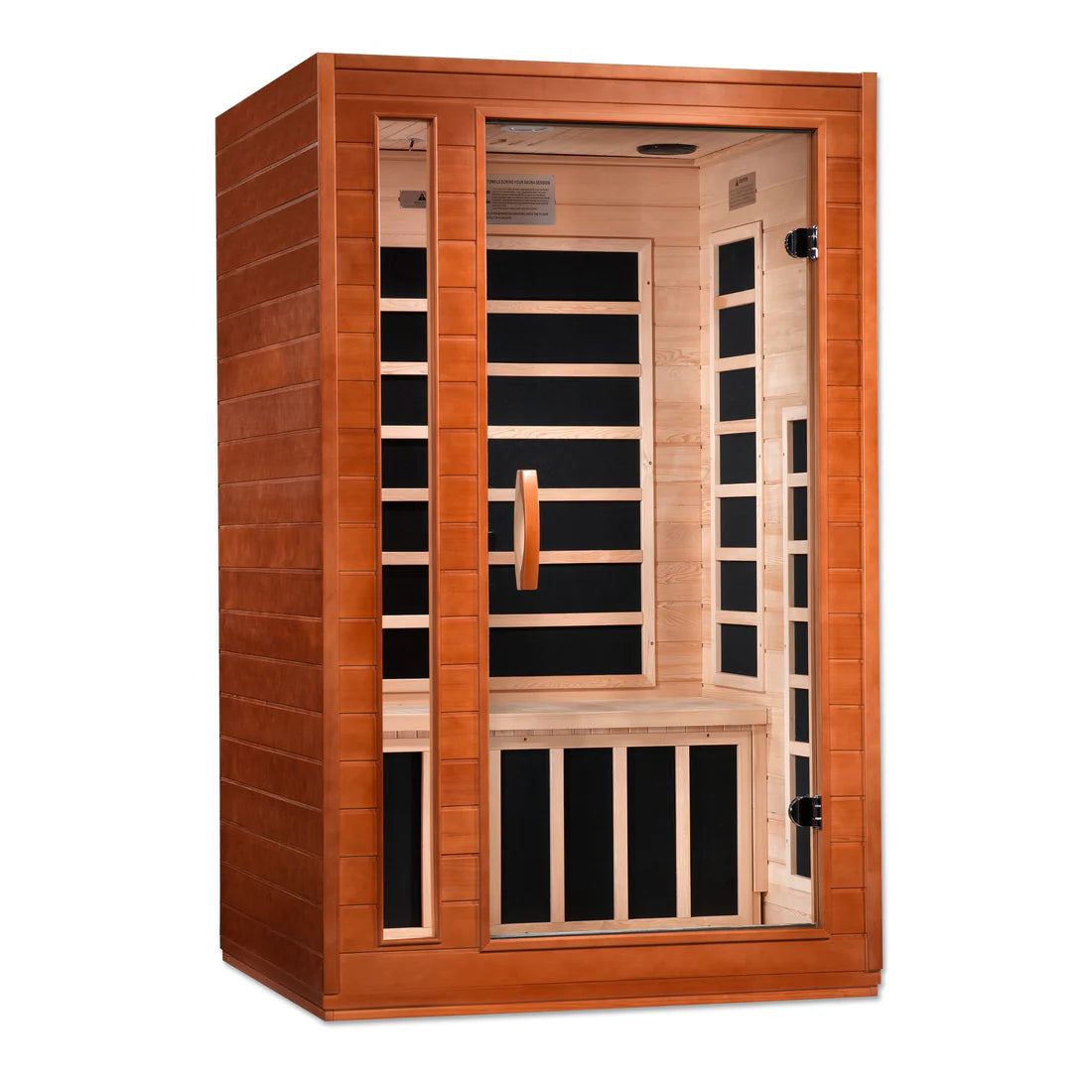 Dynamic Cardoba 2-Person Low EMF FAR Infrared Sauna — Natural Hemlock (DYN-6203-01)
