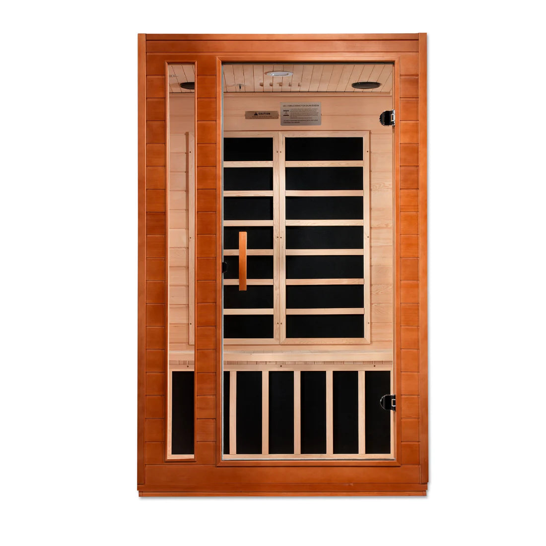Dynamic Cardoba 2-Person Low EMF FAR Infrared Sauna — Natural Hemlock (DYN-6203-01)